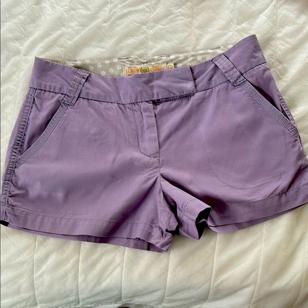 J. Crew Purple Cargo Shorts Relaxed Fit